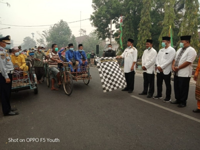 Sekda Inhu Lepas Pawai Taaruf MTQ ke-49, Ini Harapannya